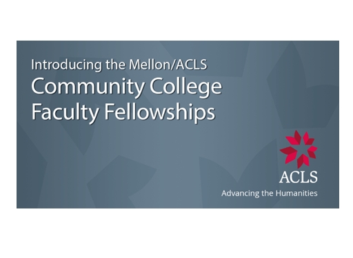 ACLS Community College Faculty Fellowships Logo